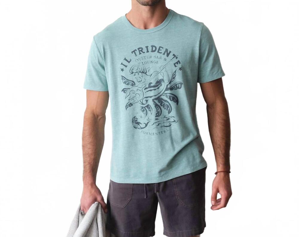 NEW MARINE LAYER relaxed hemp tee in latigo bay